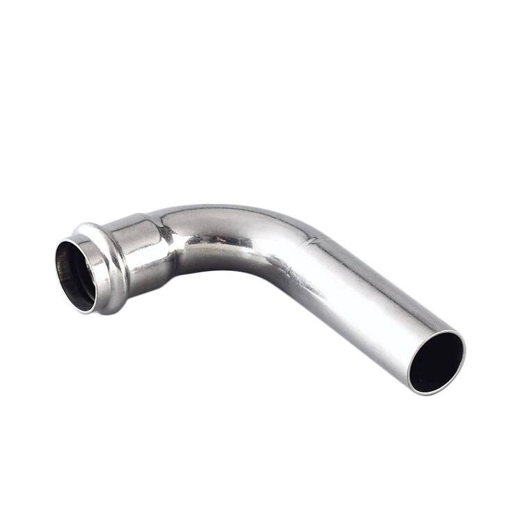 Cotovelo de compressão de aço inoxidável 90DEG tipo B